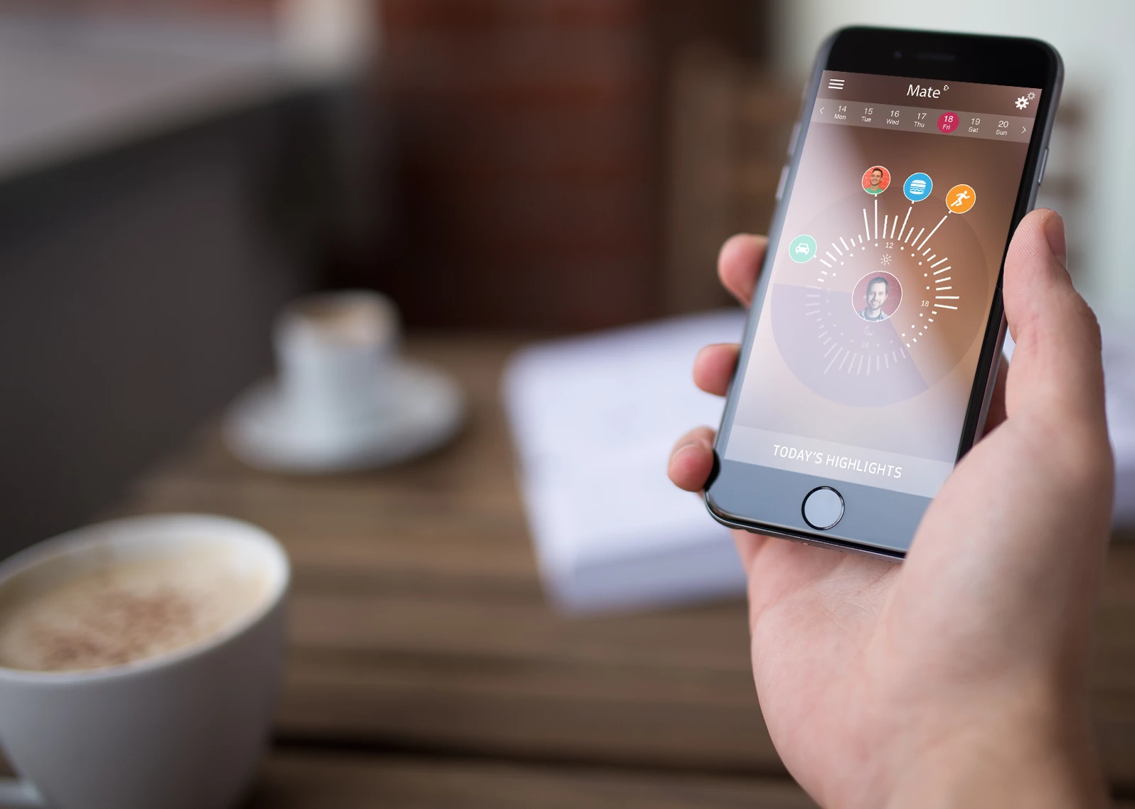 The Empatica Mate app provides customized insights on user behavior, such as stress, physical activity and sleep (Photo: Empatica)
