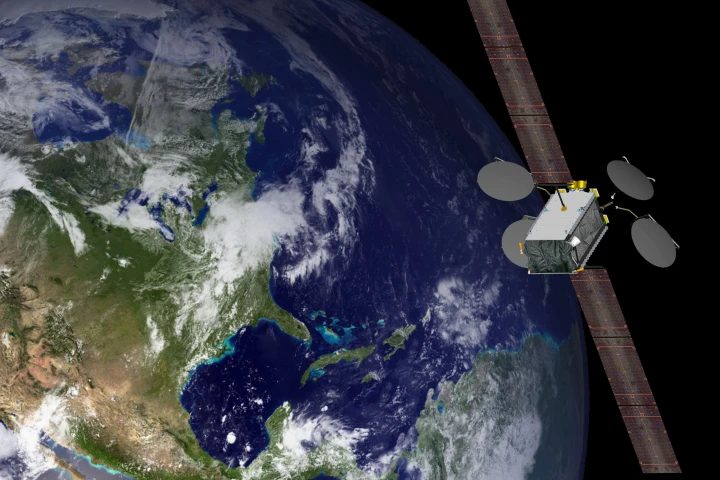 Artist's concept of the 702SP satellite (Image; Boeing