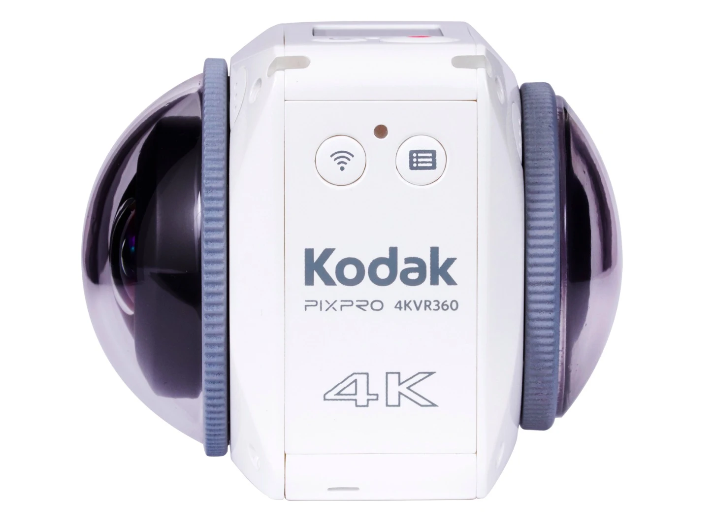 The lop-sided Kodak PixPro 4KVR360 has different lenses front and back
