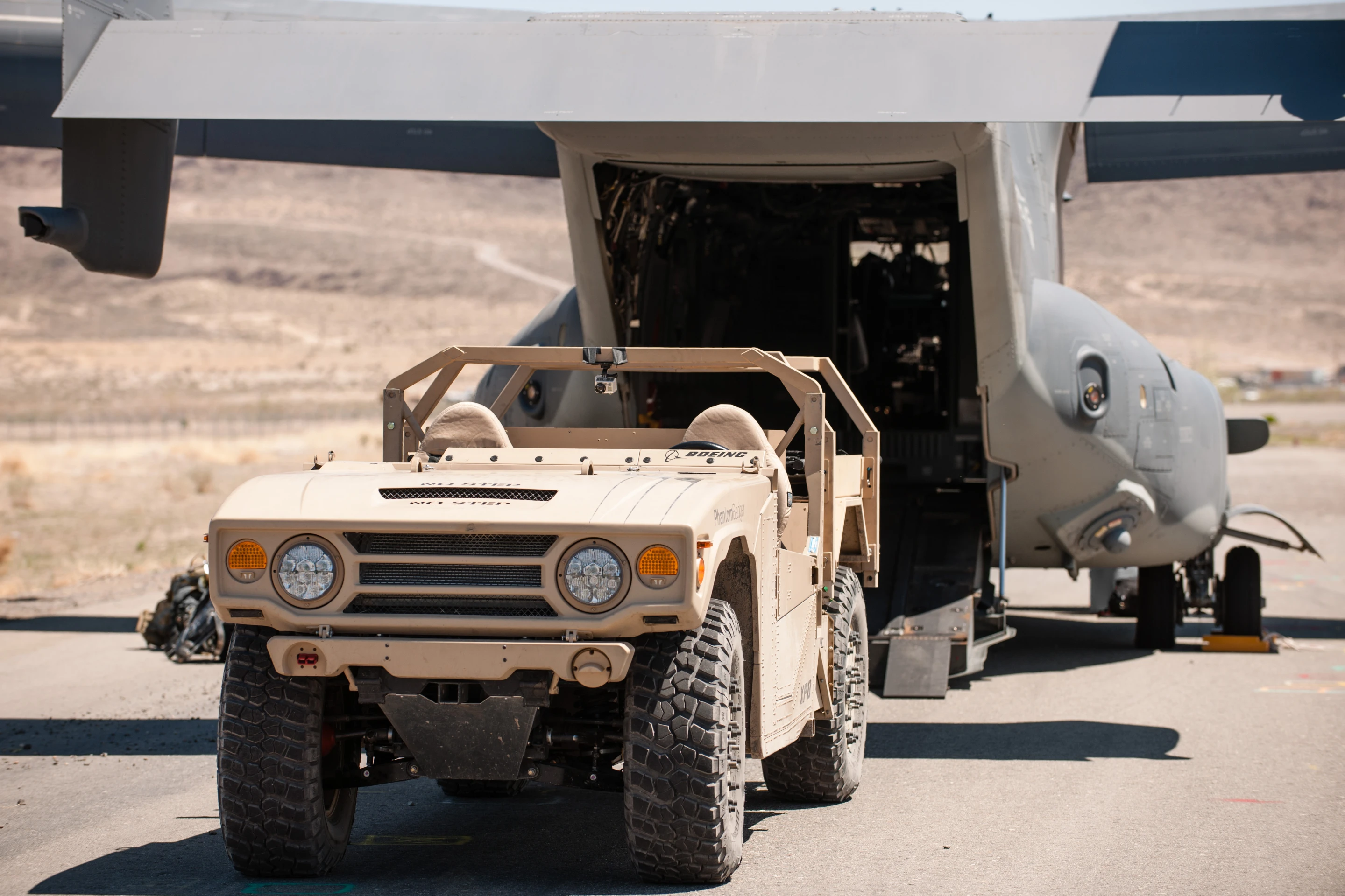 The Phantom Badger deploying from an Osprey
