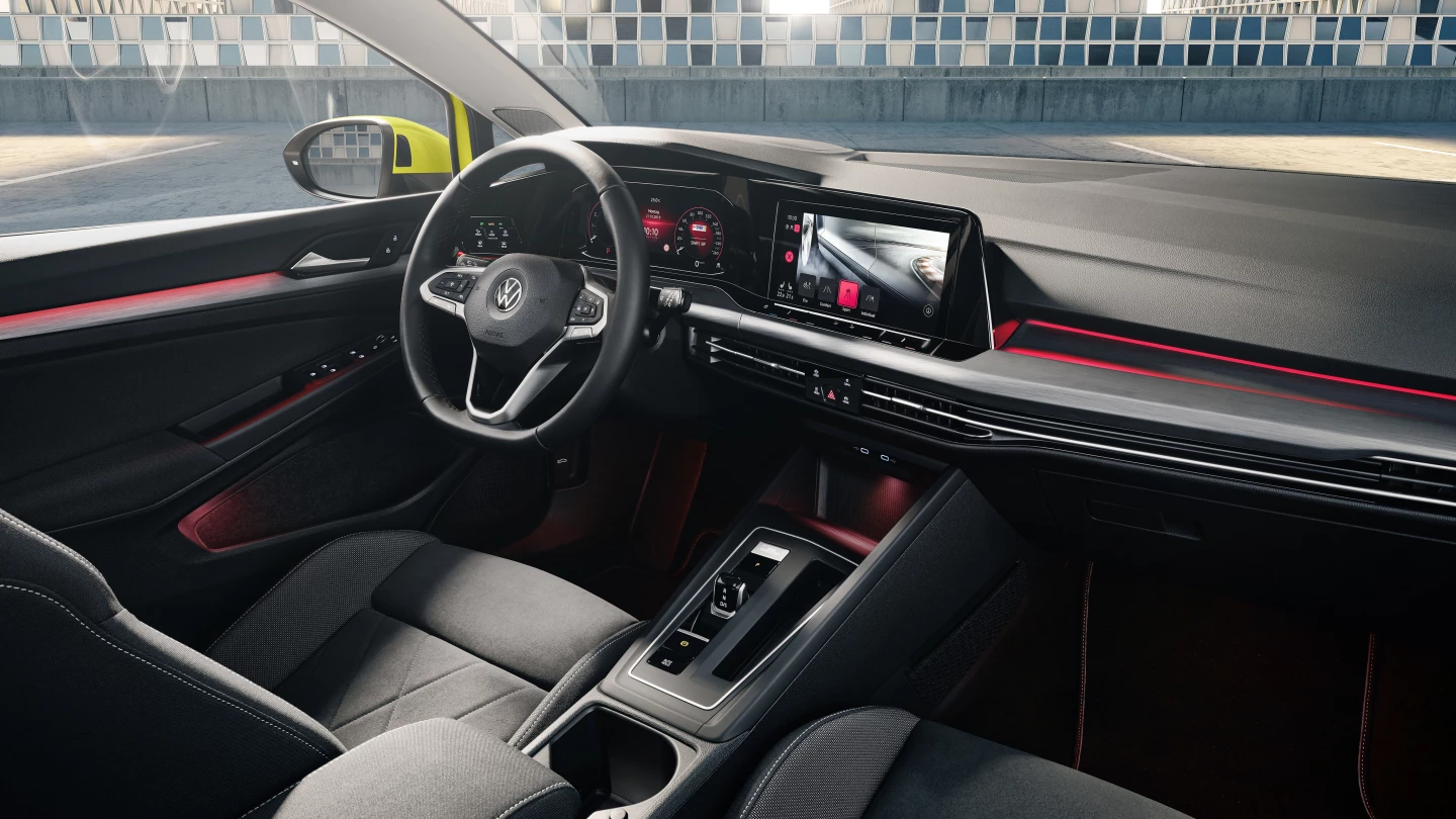 The new interior is all about touch surfaces