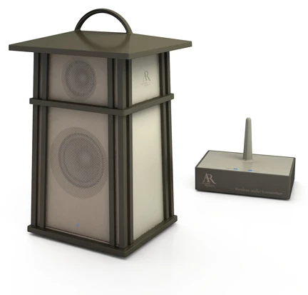Audiovox has released a new range of digital speakers that can also light up your outdoor living area