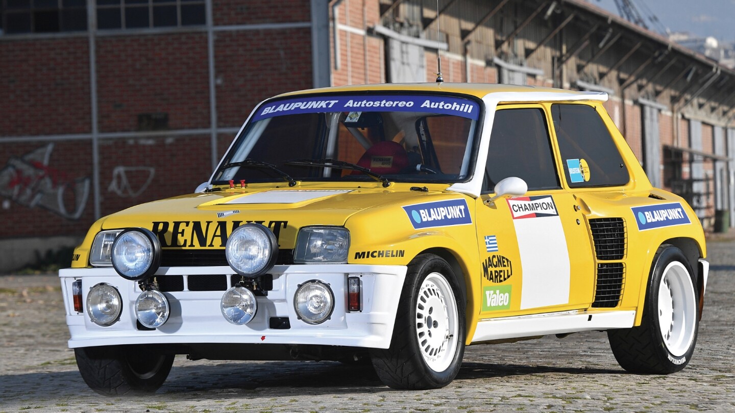 One of 20 factory 'Tour de Corse' examples of the 1982 Renault 5 Turbo Group Works car with full spares Including original papers for Group 4 and Group B. Auction Description