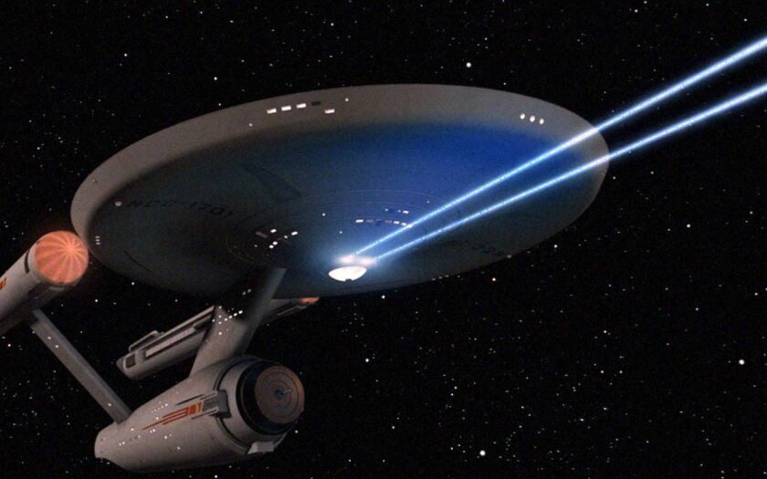 Enterprise firing phasers