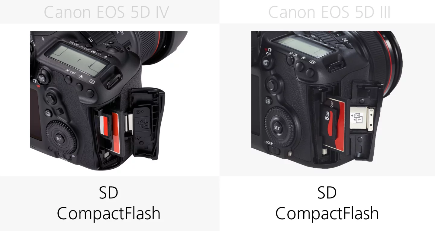 Memory cards (Canon EOS 5D Mark IV and 5D Mark III)