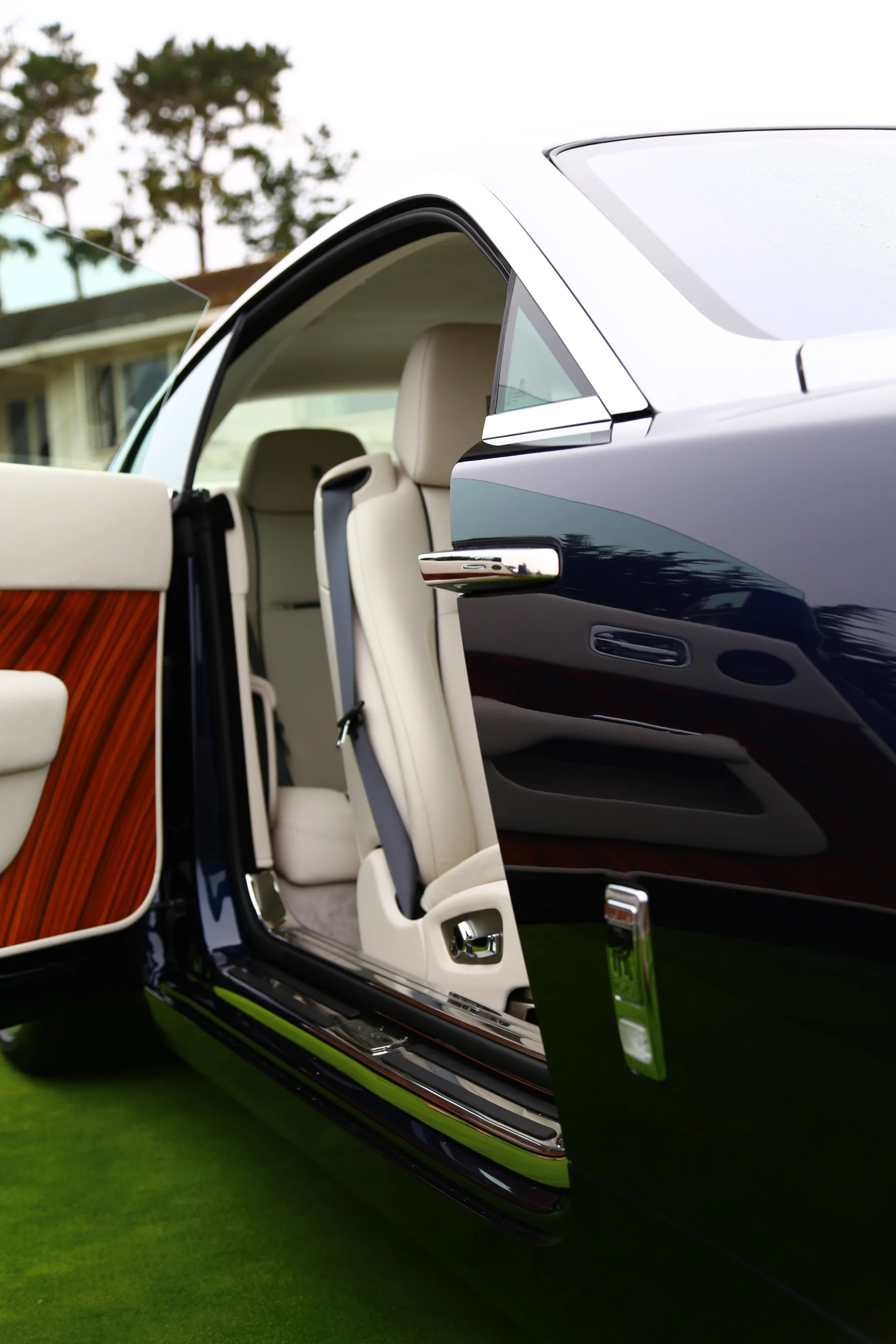 The Wraith, a two-door model, comes complete with reverse opening "suicide doors" to help fulfill the car's menacing mandate (Photo: Angus MacKenzie/Gizmag.com)