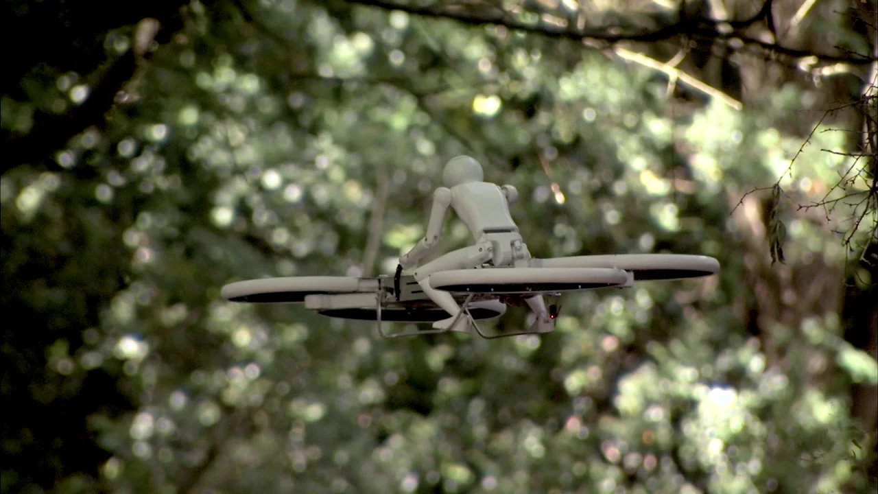 Malloy Aeronautic's latest Hoverbike prototype makes use of a quad rotor design
