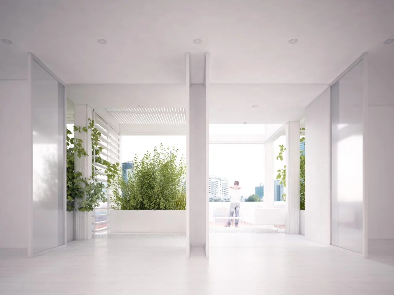 Among the catalog of modules from which residents can choose are different floor types, façade elements and railings