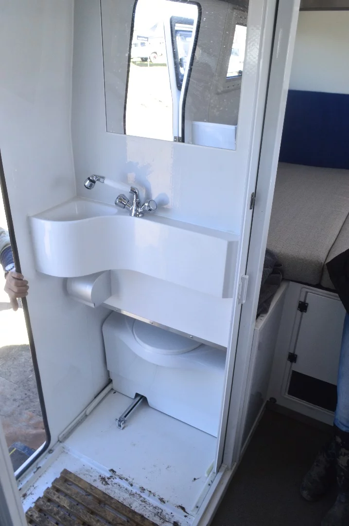 The entryway mud room lives up to its name