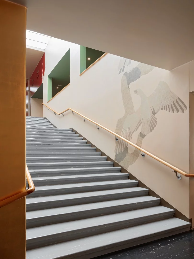 Interior of the brand new Amos Rex contemporary art museum for Helsinki