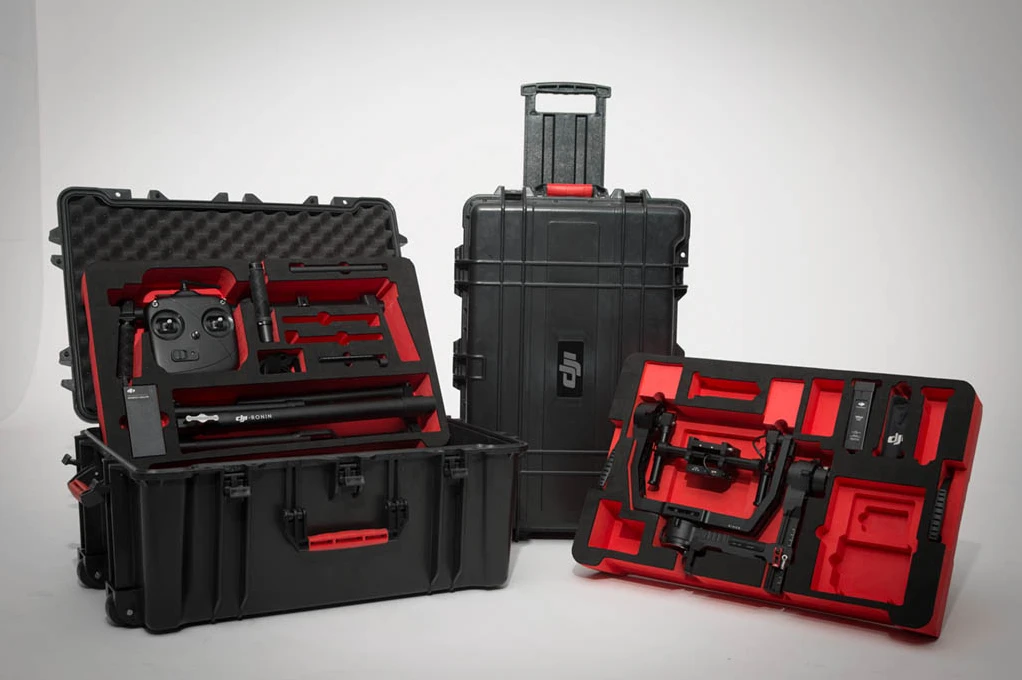 The Ronin system in its protective cases