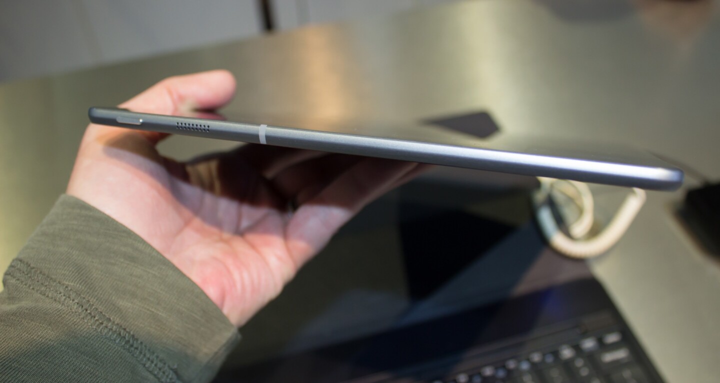 In tablet mode, it's just 6.3 mm (0.25-inch) thick