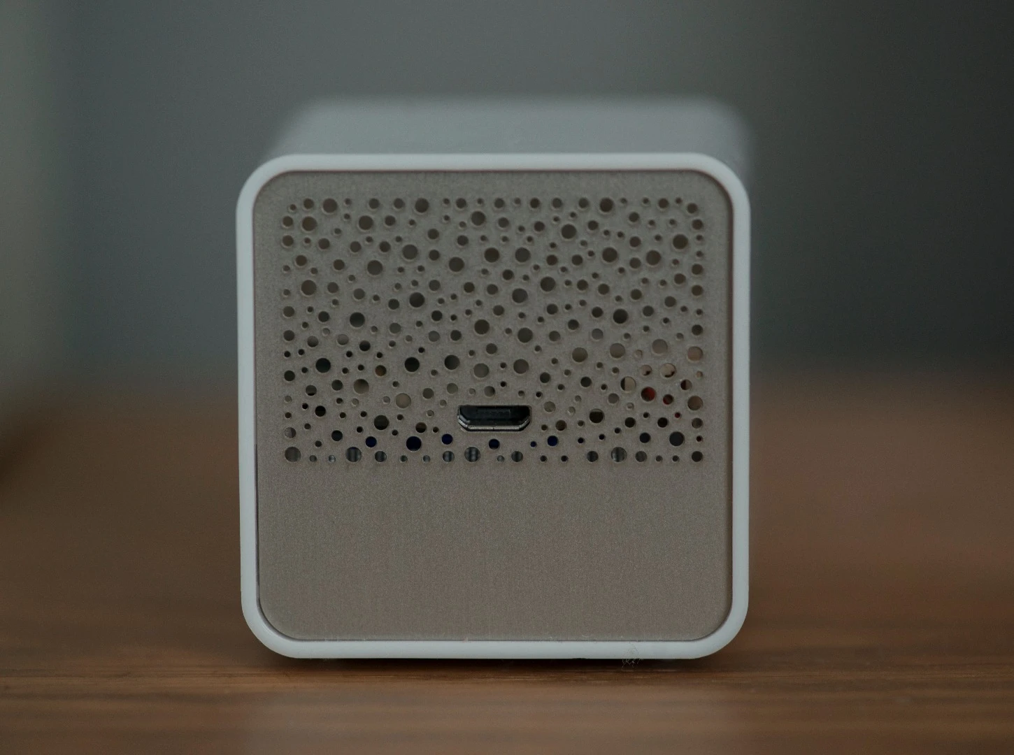 The CubeSensors have a month-long battery and can be charged by micro USB