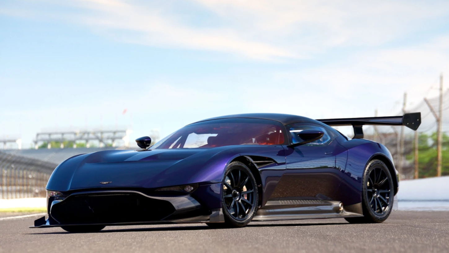 One of just 24 made, this track-only 2016 Aston Martin Vulcan has traveled just 100 miles from new. Estimate: $2,300,000 to $2,700,000. Official Auction PageOfficial Auction Page