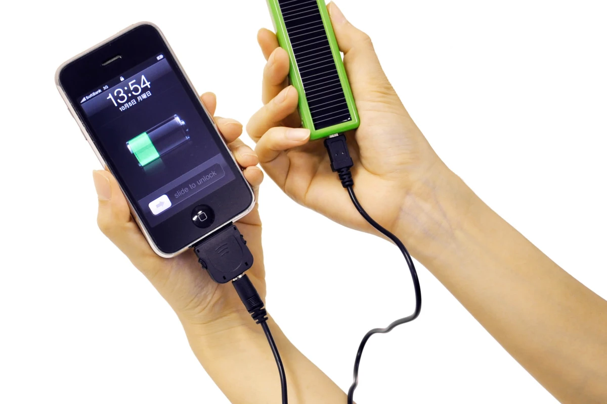 The iCharge Eco is a three-way charger - solar, AC and USB. It comes in two models, a smaller Lite version and the larger DX