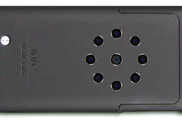 The NVC case has its own infrared camera and LEDs