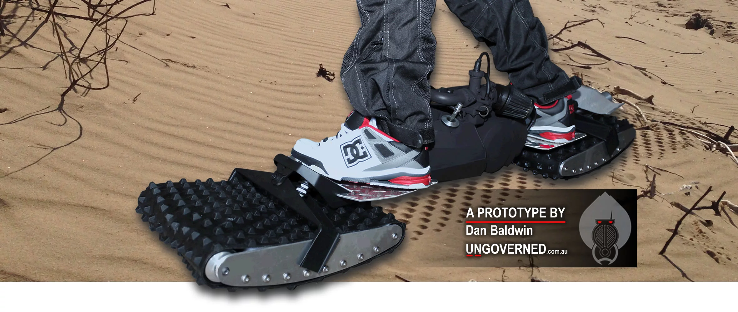 The Ungoverned powerboard - brainchild of Scarpar inventor Dan Baldwin