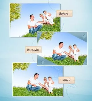 AntiCrop can also be used to straighten photos that were taken crooked