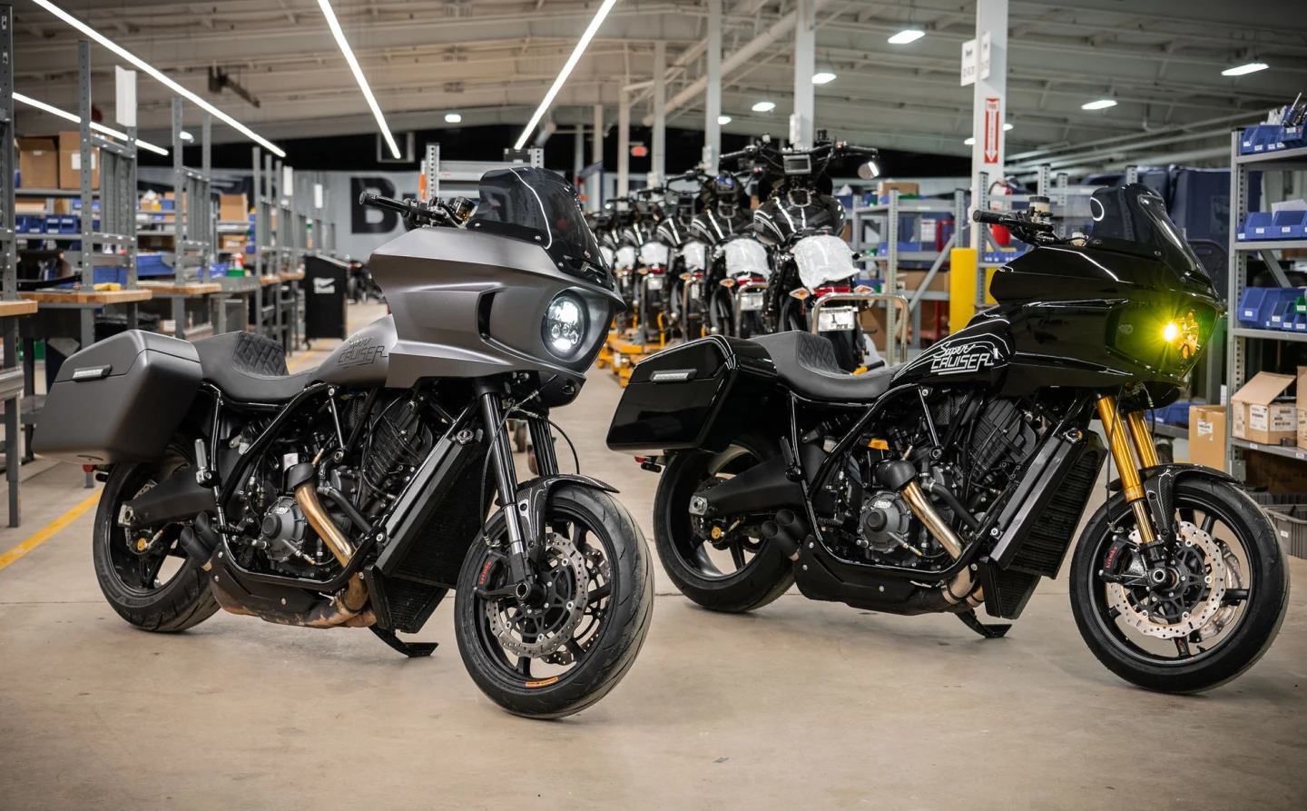 The Super Cruiser is almost all hand-built and it is at Buell's Grand Rapids, Michigan, where production is underway
