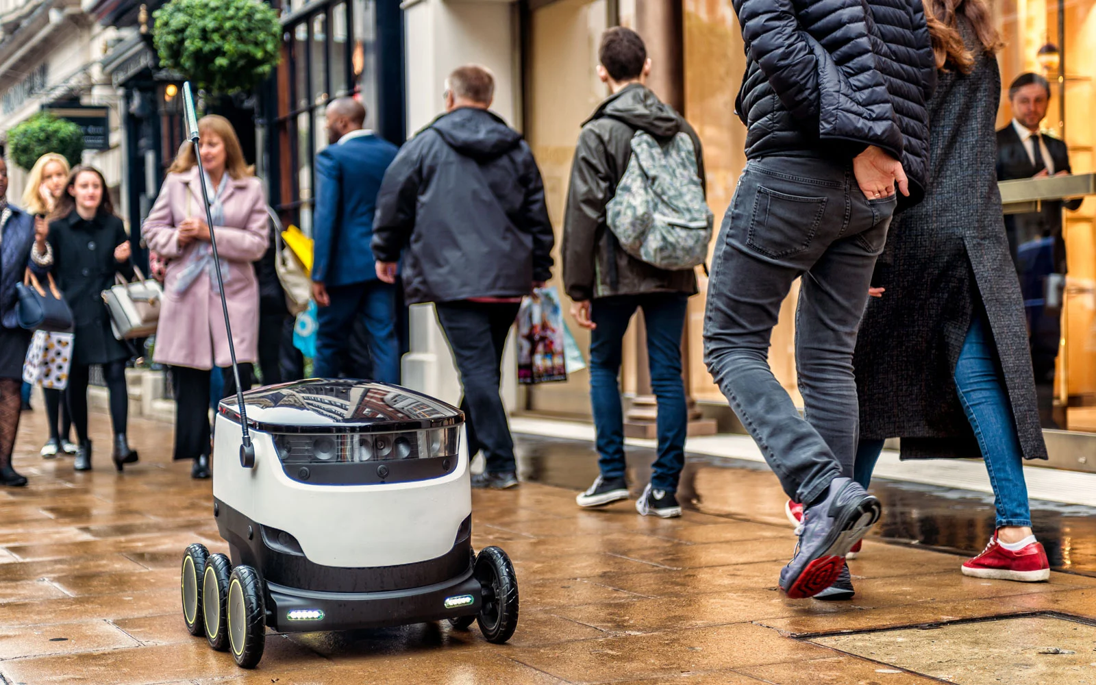 Starship's robots will begin delivering pizzas to customers within a one-mile radius of selected stores in Germany and the Netherlands