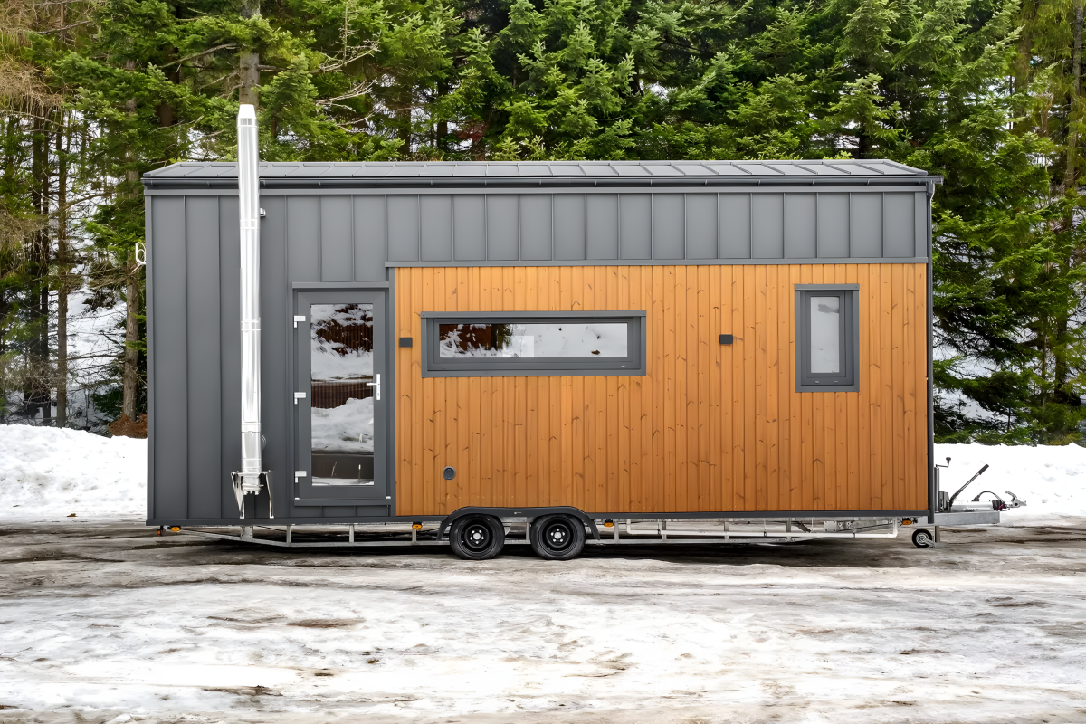 Off-grid-capable tiny house packs flexible living into road-ready frame