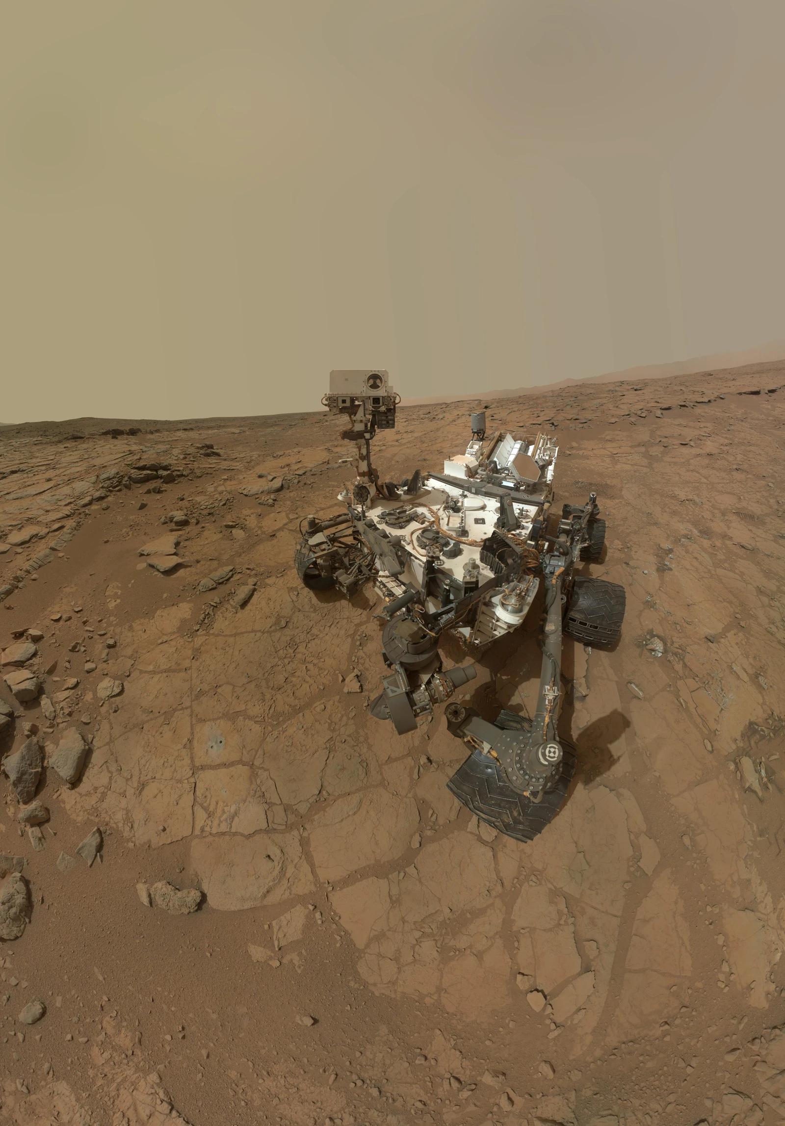 Self-portrait of NASA's Mars rover Curiosity taken on February 3 (Image: NASA)