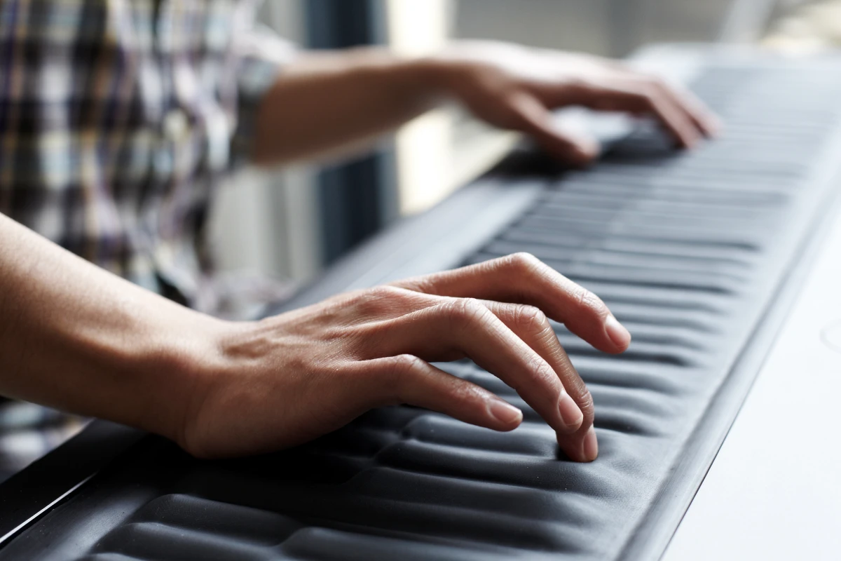 Technology start-up ROLI recently revealed the Seaboard GRAND, a piano-style keyboard that features flexible keys for adjusting each note in real-time (Photo: Lambde Ltd. 2013)