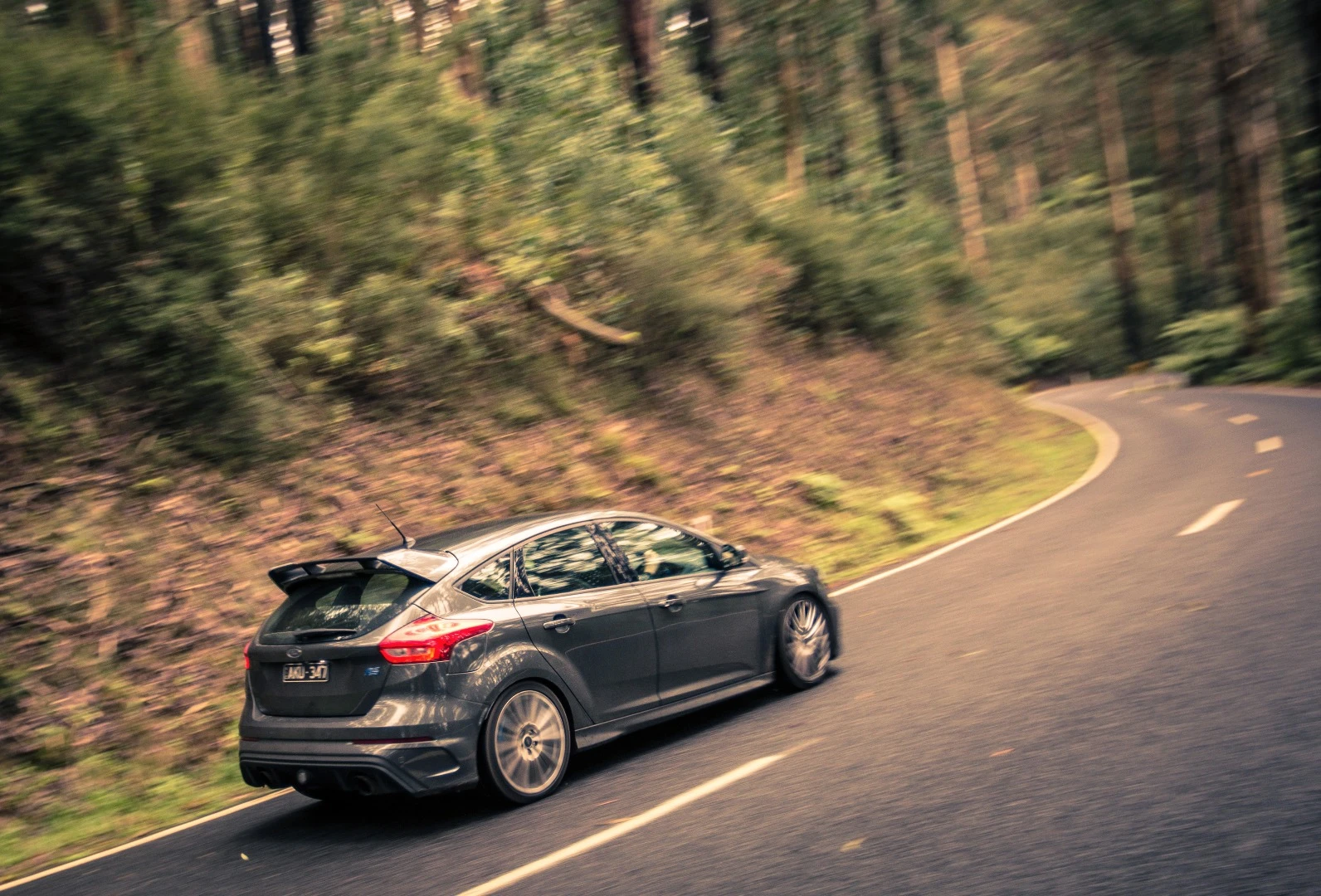 The Focus RS is a joy to drive on tight, twisty roads