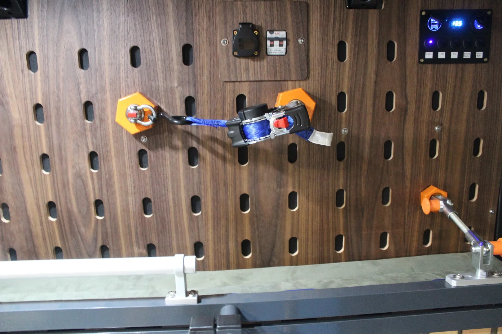 The CargoClips system also lets you mount and strap other equipment and cargo, well beyond camping