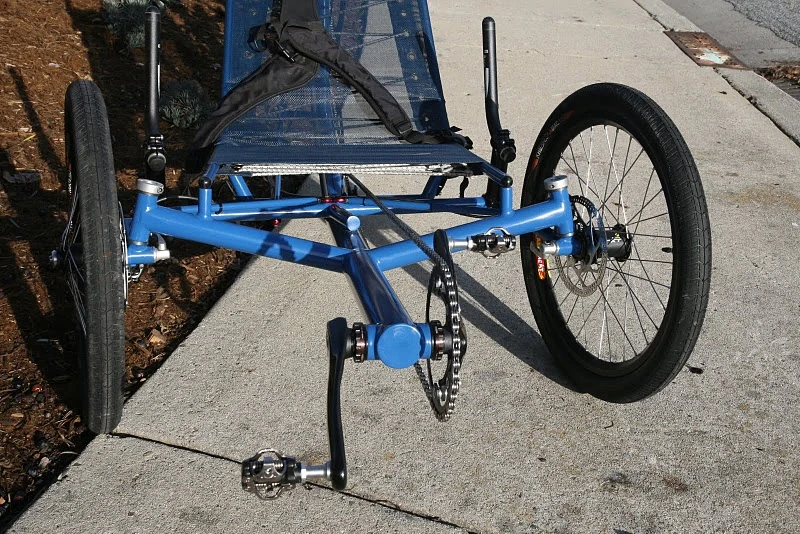 Dave and Rob Thompson's recumbent/upright trike (Photo: Dave Thompson)