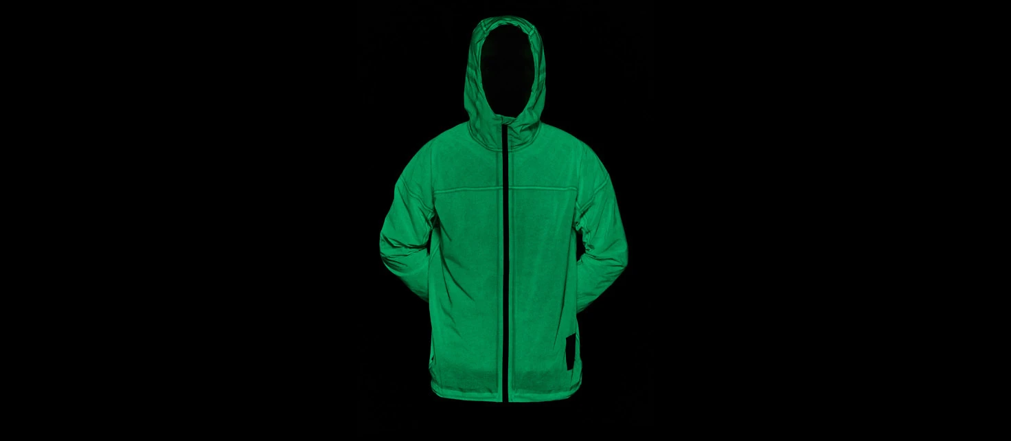 The company claim the jacket holds its glow for up to 12 hours