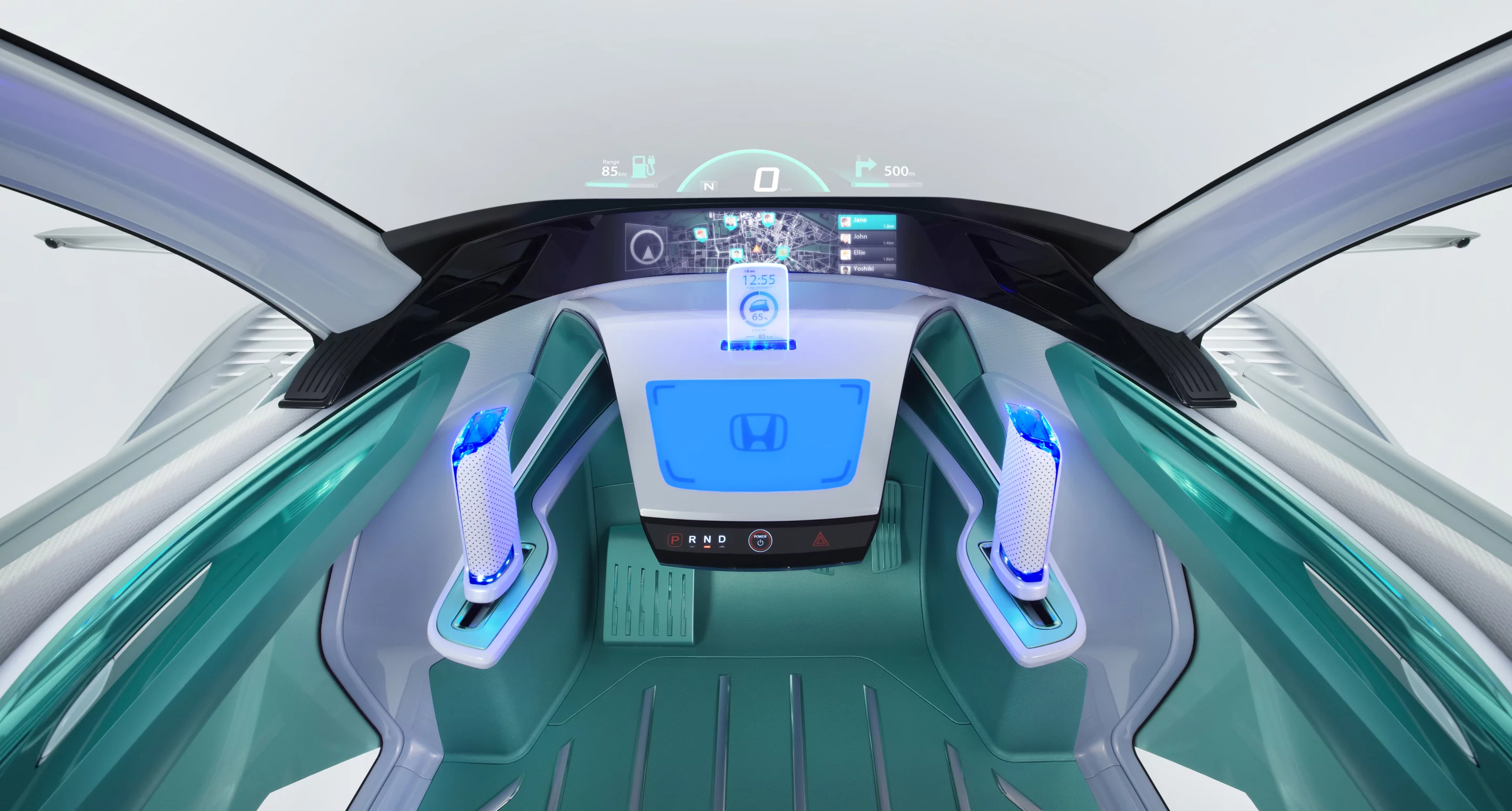 The console of Honda's original Micro Commuter Concept