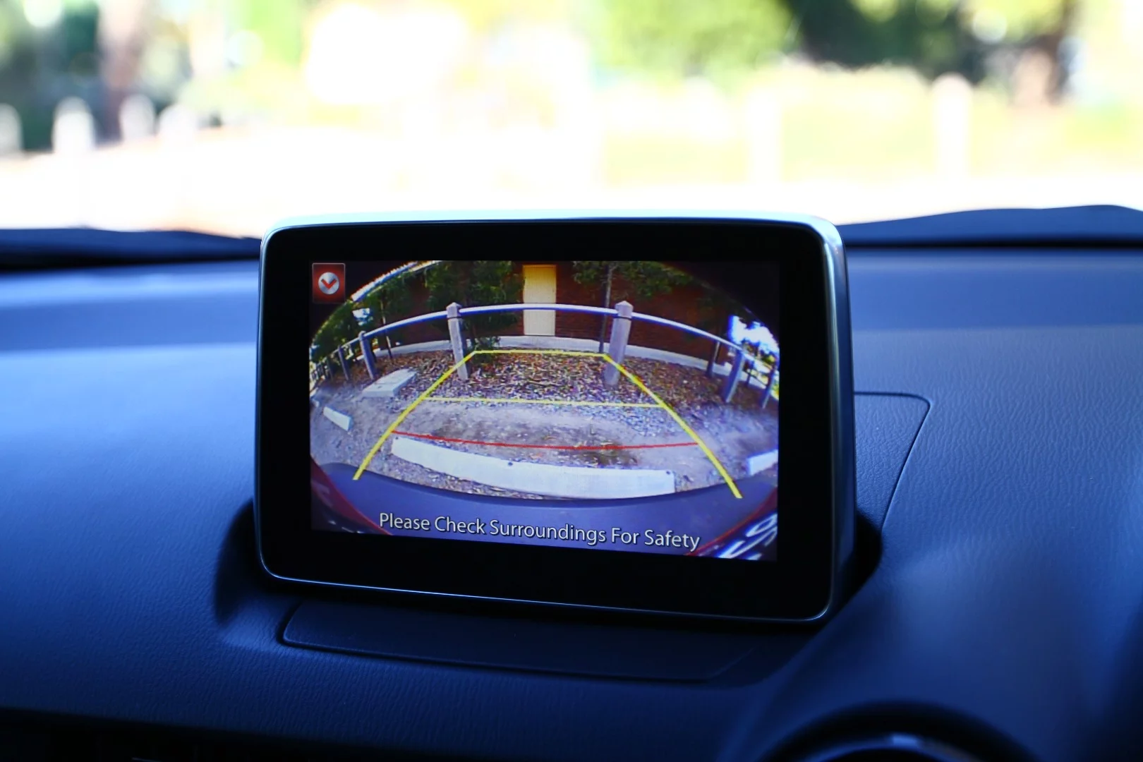 Rear visibility is limited, so the reversing camera is a useful addition