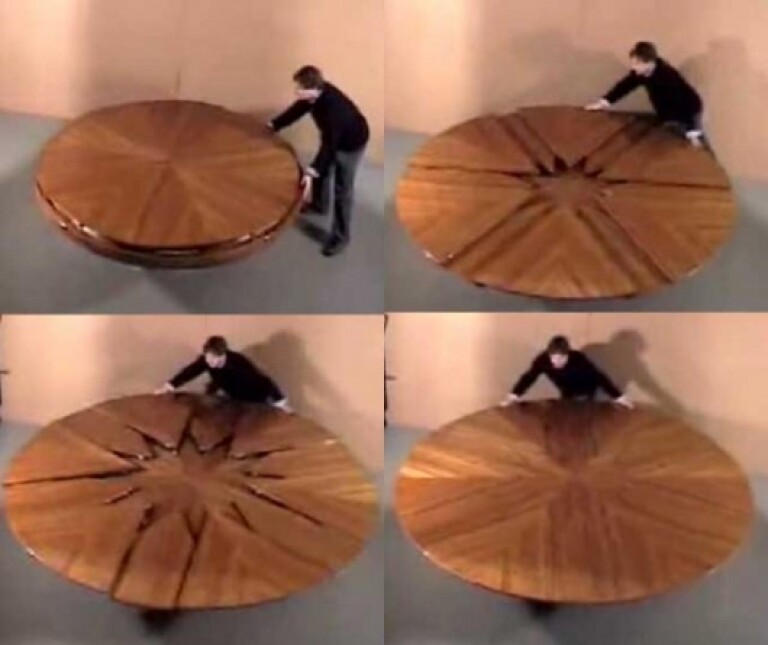 The expanding dining table