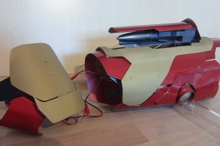 Patrick Priebe's rocket-launching Iron Man gauntlet