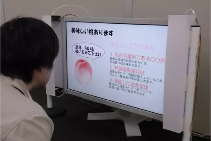 Odors appear to emanate from different regions of the "smell screen"