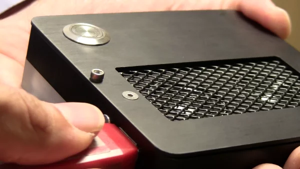 There's a USB port to the side to physically connect (or charge) external devices or pen drive storage and a 3.5mm audio out jack above