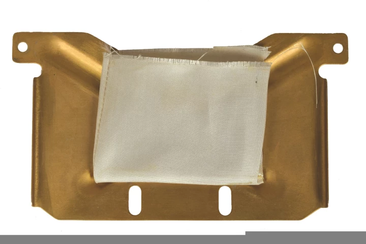 The secret pouch that contained US flags and was carried unknowingly by Commander Scott on Apollo 15