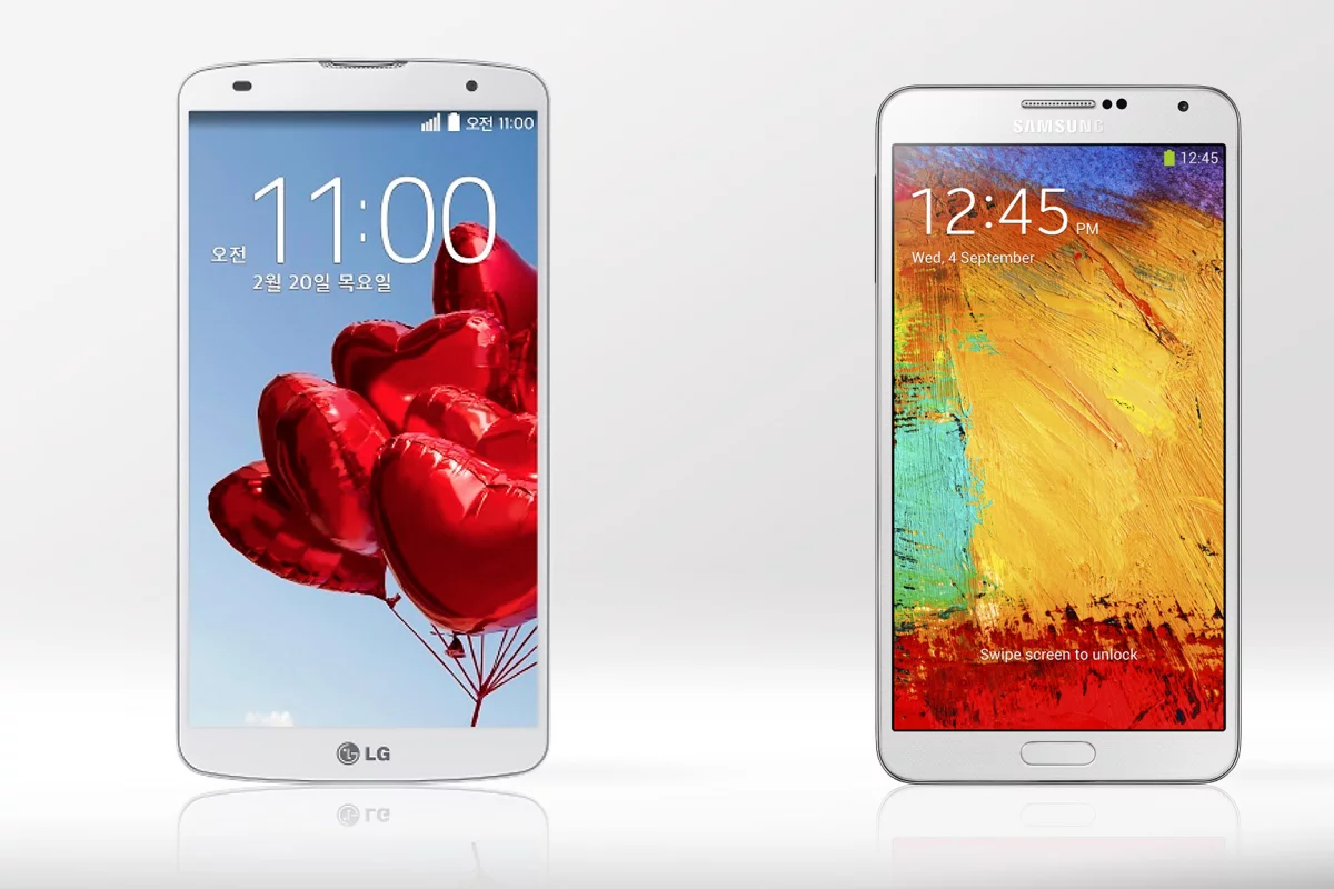 Gizmag compares the features and specs of the LG G Pro 2 and Samsung Galaxy Note 3
