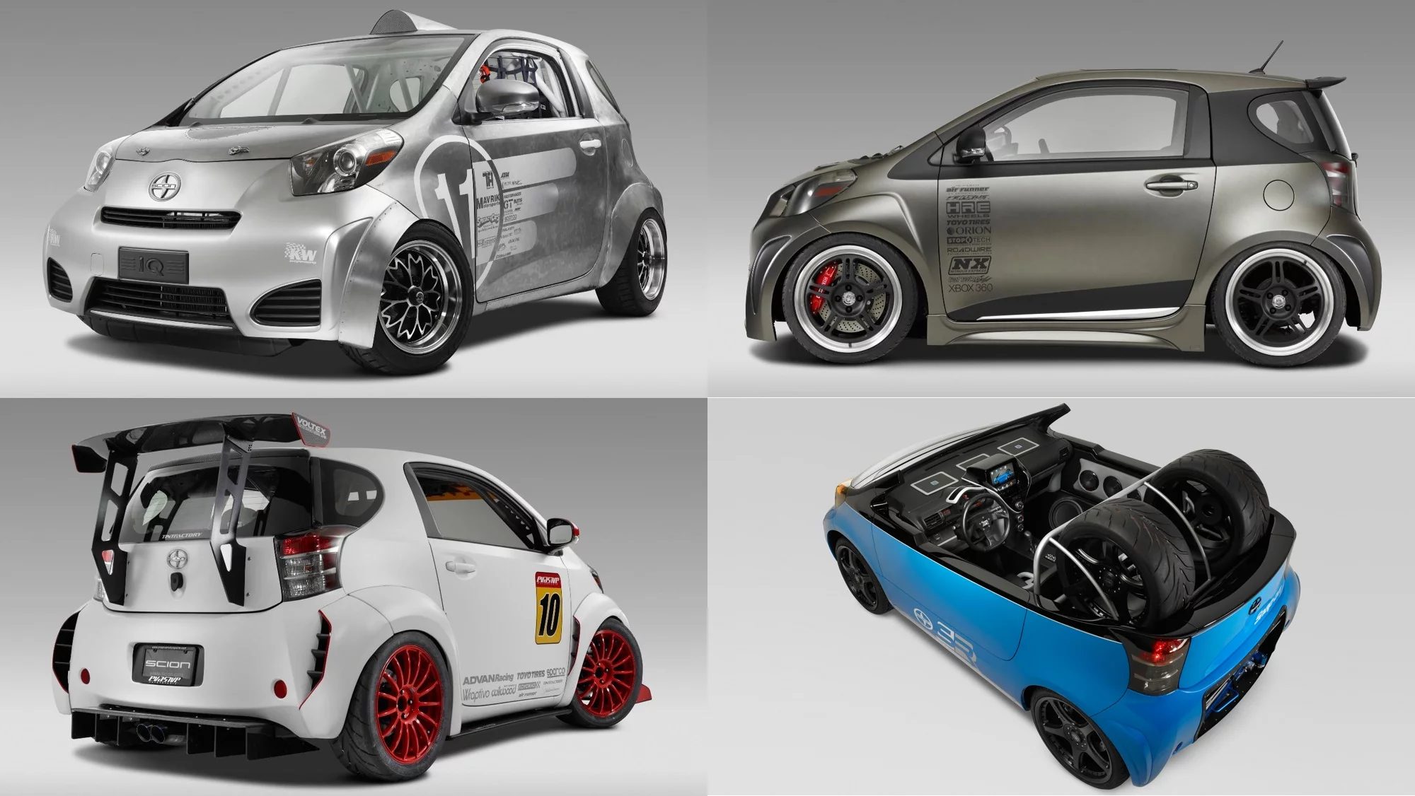 Cars are getting smaller, so this is definitely a view of the future of car pimping.