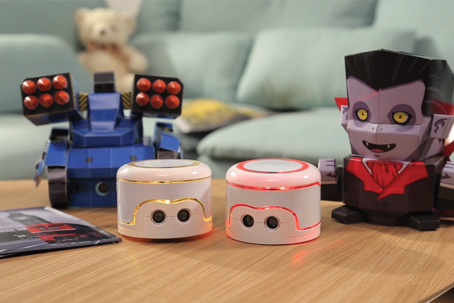 Kamibot features infrared, ultrasonic, and gyroscopic sensors that allow it to avoid obstacles and navigate independently