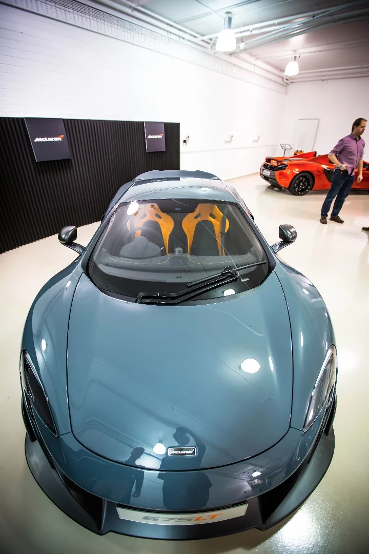 This LT was fitted with orange and black bucket seats that really stood out against the grey paintwork