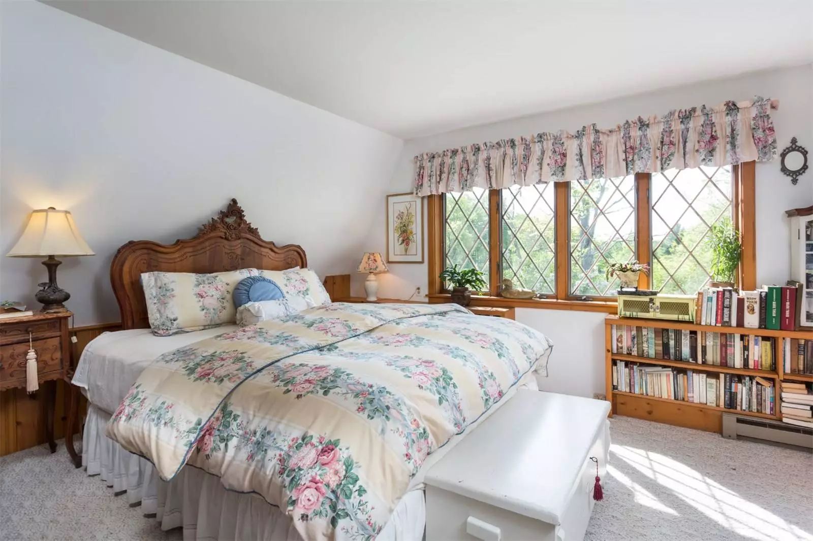 Bedroom inside the Tyringham Gingerbread House estate