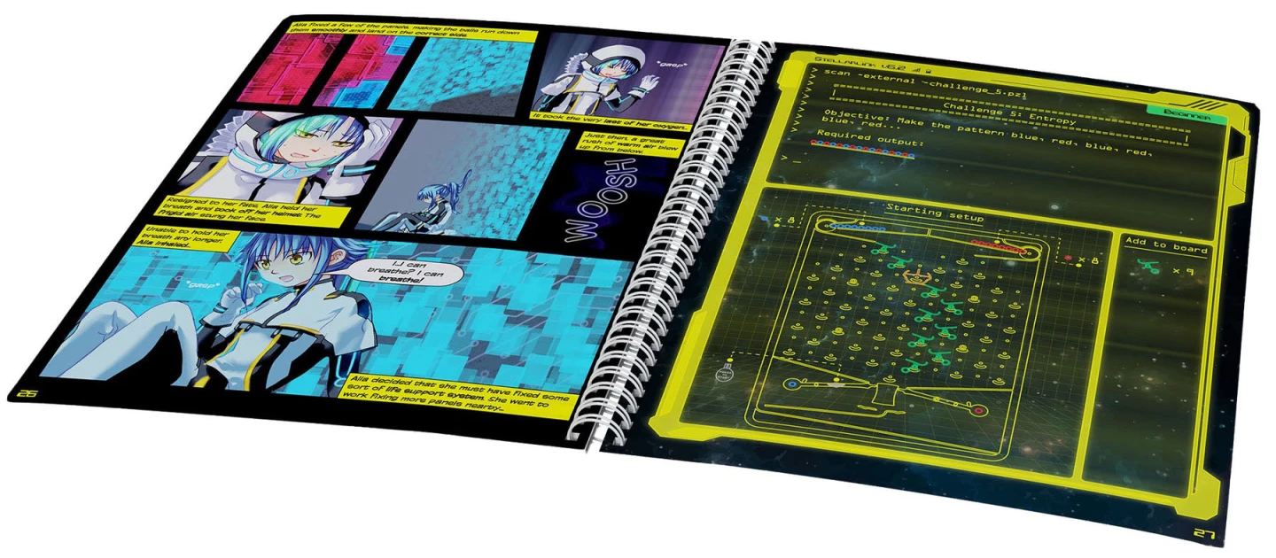 The storyline is punctuated by programming ch