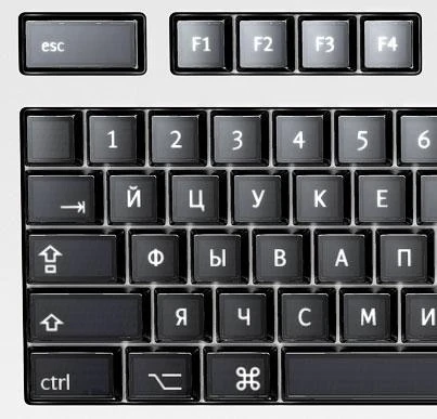 ... and when you're writing in Russian, it looks like this