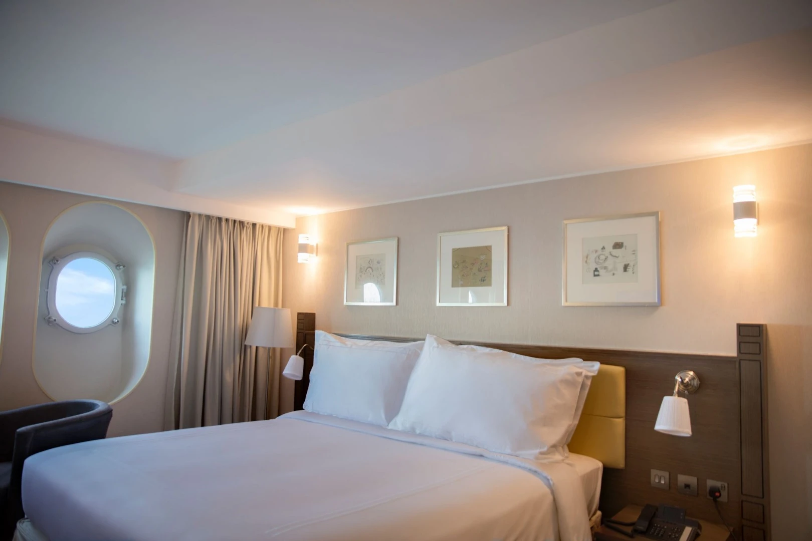 The QE2 Hotel superior room
