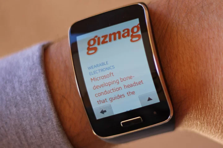 Gizmag shares some early thoughts on the Gear S (Photo: Will Shanklin/Gizmag.com)