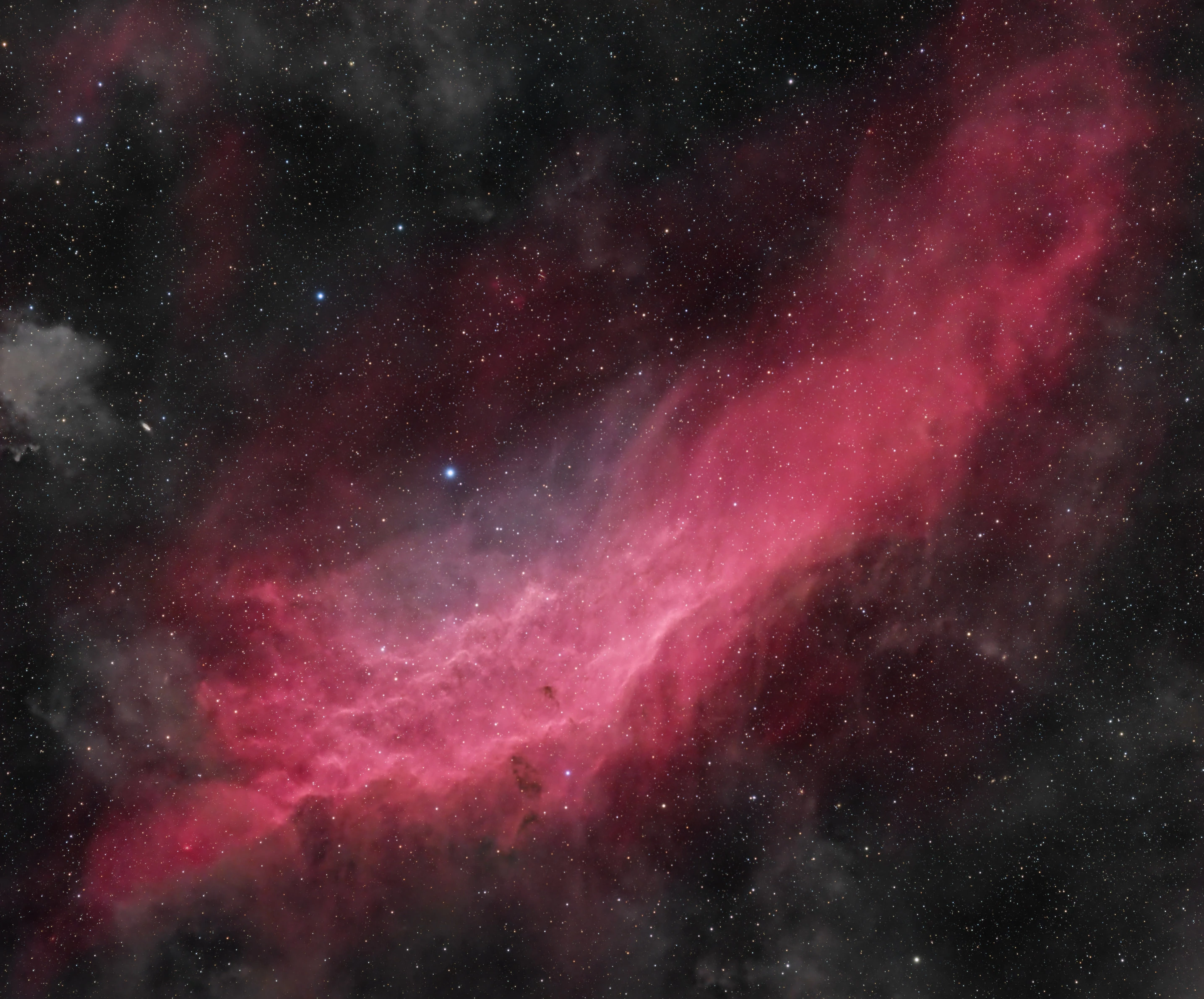 Young Astronomy Photographer of the Year Winner: NGC 1499, A Dusty California © Daniele Borsari (Italy), aged 14. A deep integration on the California Nebula