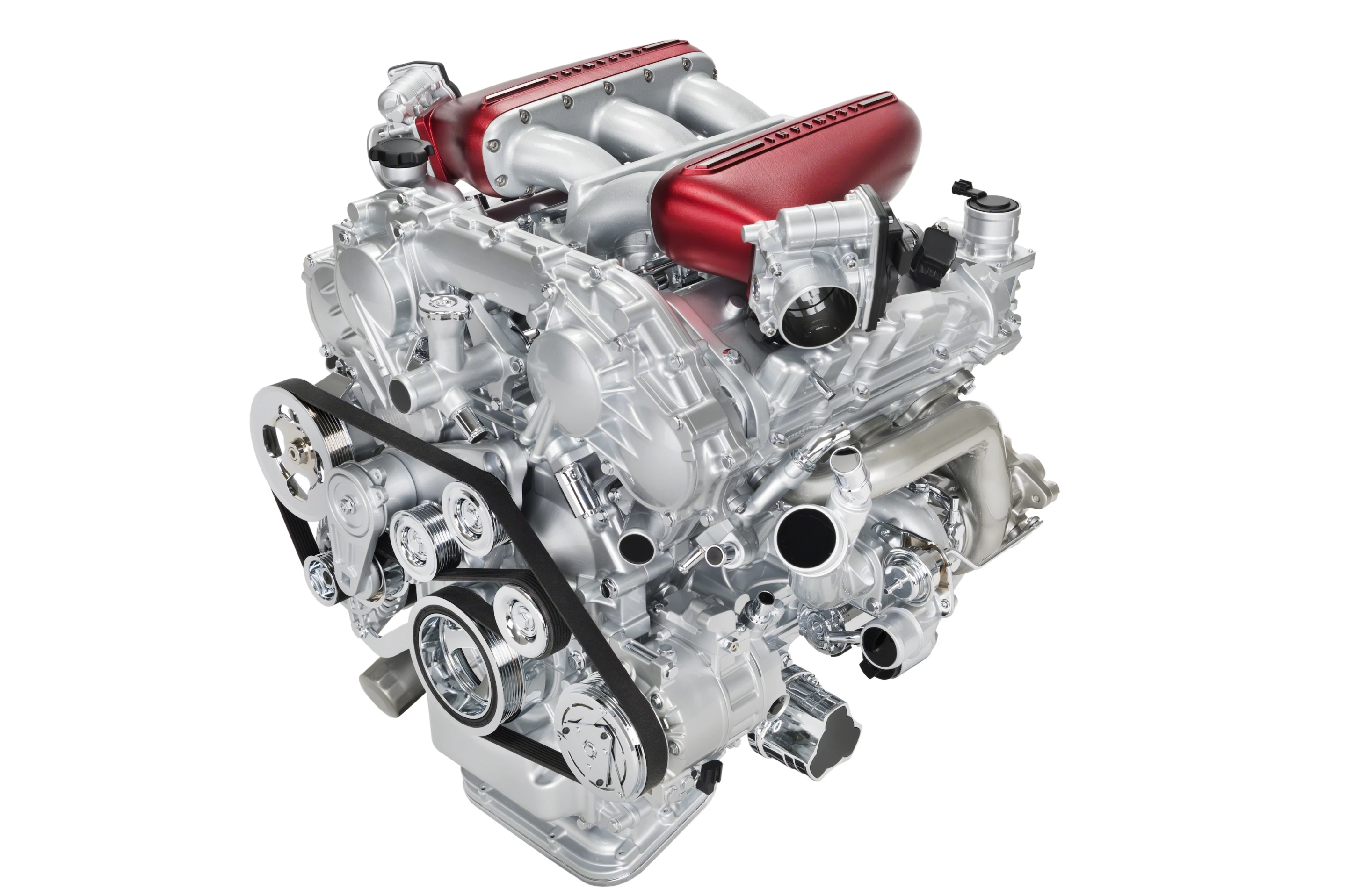 The 3799cc, V6, 24-valve, twin-turbocharged petrol engine partners a full-time, all-wheel drive system with 50/50 front-to-rear torque split. Predicted acceleration of 0-60mph in less than four seconds and a top speed close to 180mph would put the Q50 Eau Rouge firmly into the premier league of super-sports saloons.