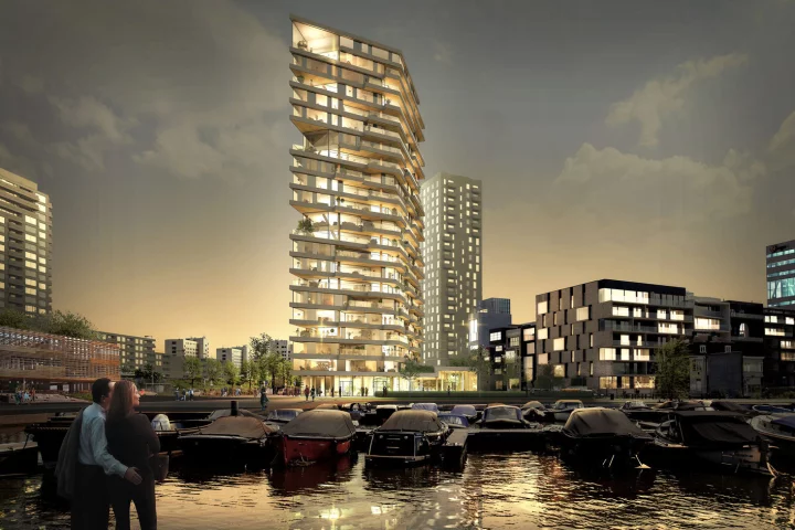 Haut will rise to a height of 73 m (240 ft) and is expected to be completed by 2019